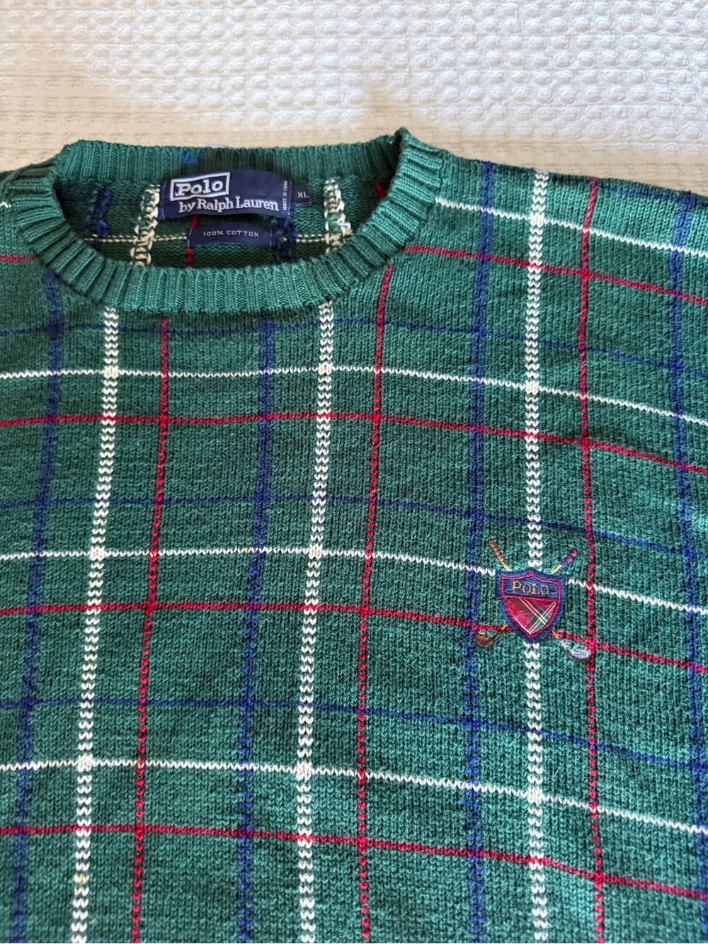 Like New Vintage Polo Golf Knitted sweater original Polo Ralph Lauren Golf logo - Picture 4 of 7